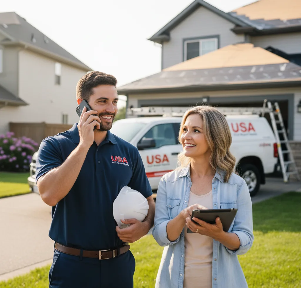 USA Roof Repair Experts customer support in Montebello